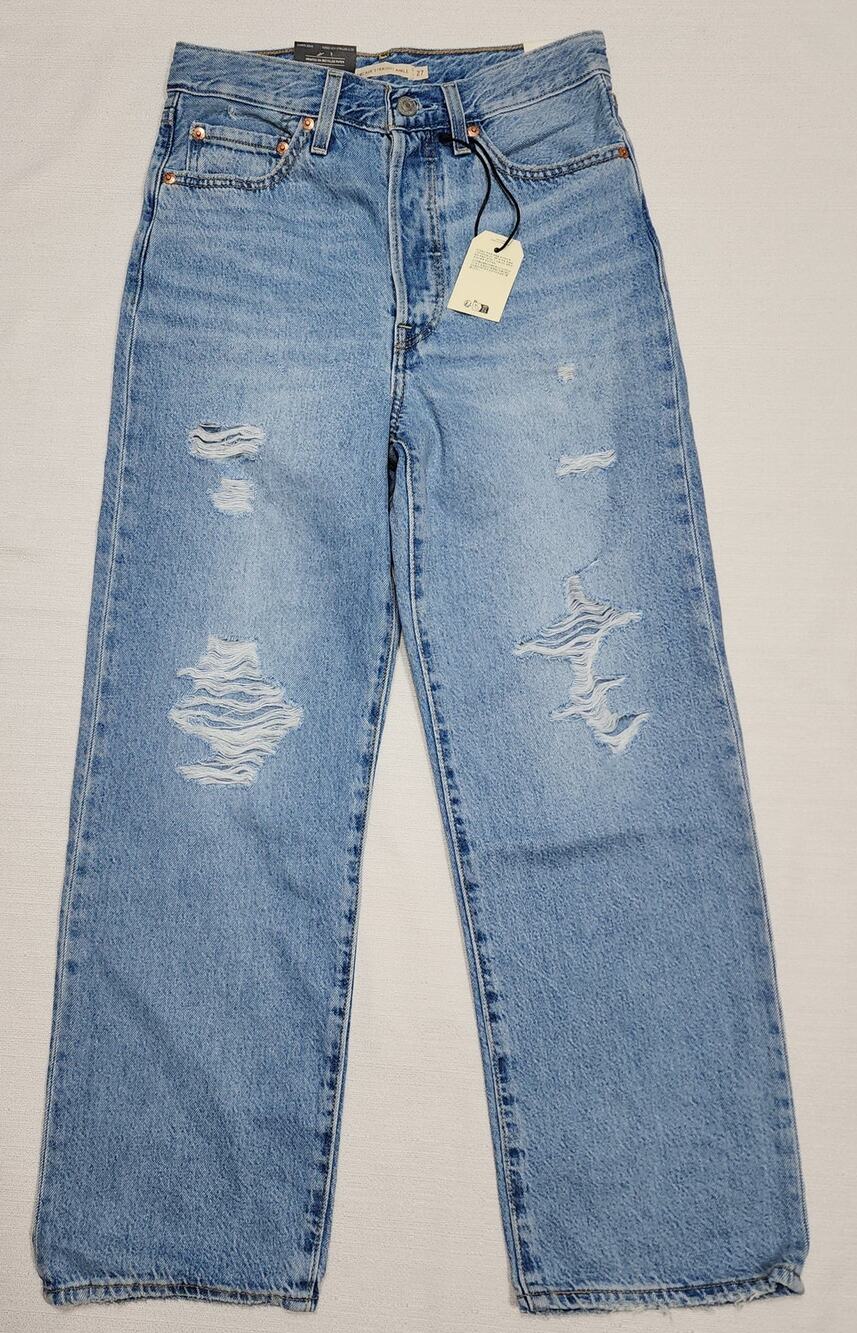Levi's ribcage straight ankle women size W27''x L27''-button fly